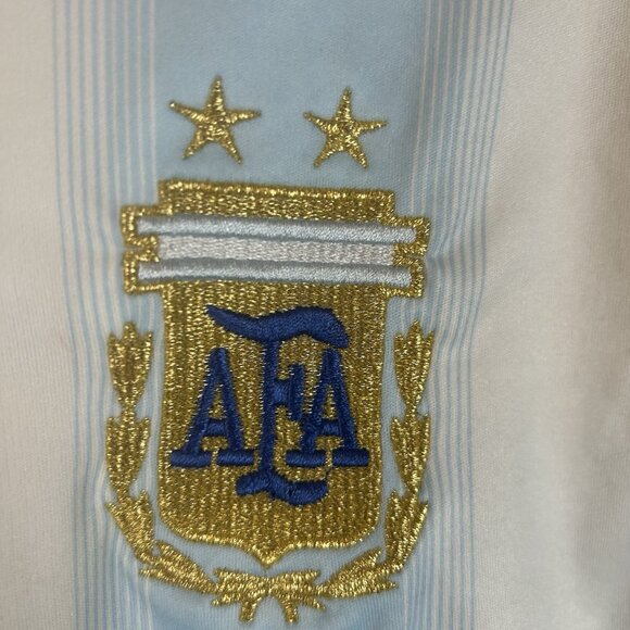 AFA Argentina Soccer National Team Blank Jersey Men's XL Blue Embroidered Futbol - Picture 4 of 6